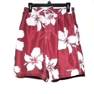 Speedo Red Swim Shorts Trunks
